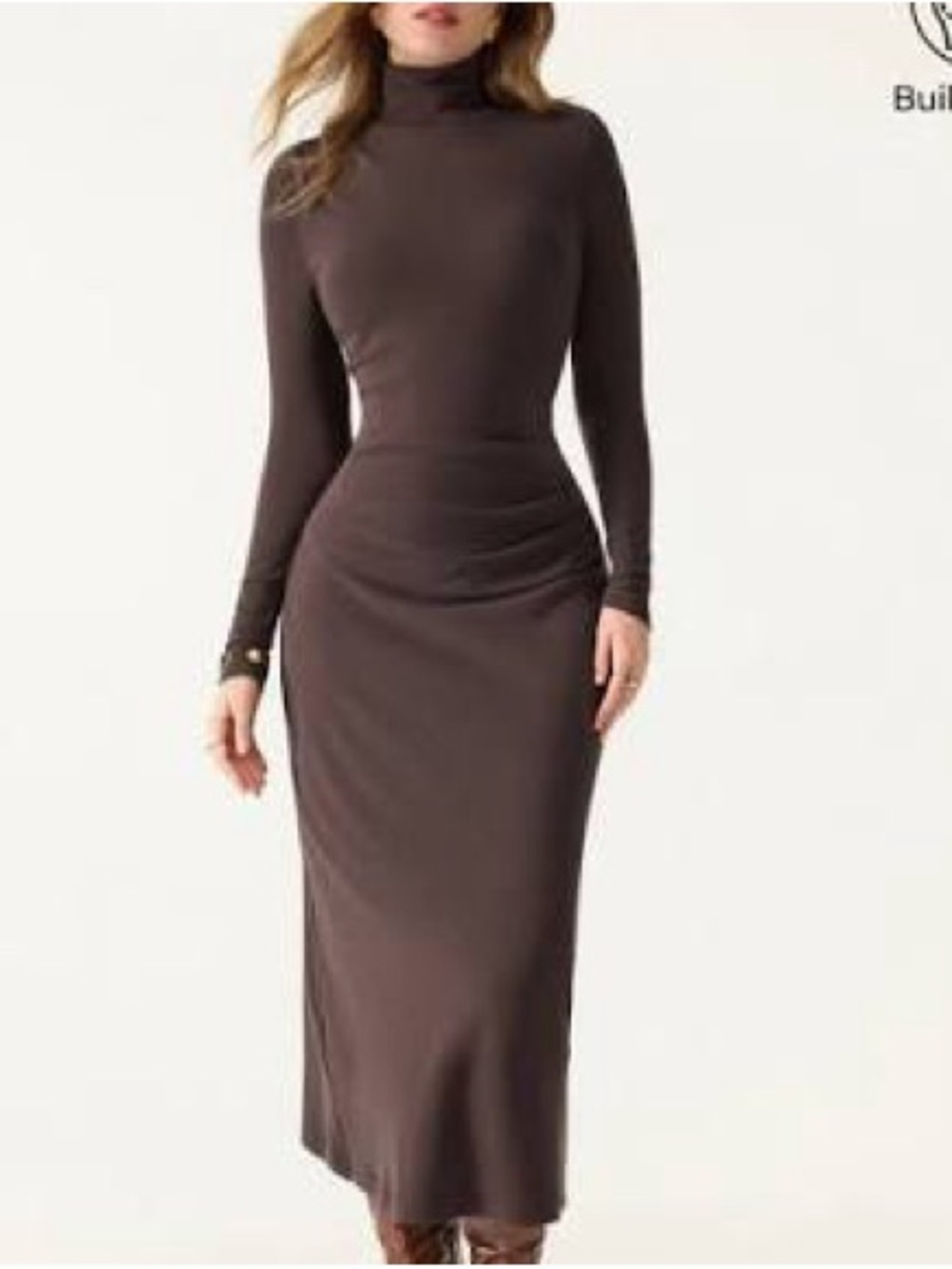NWT OGL Long Sleeve Ruched Dress